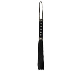 Love In Leather Studded Suede BDSM Play Flogger Black Whips And Crops